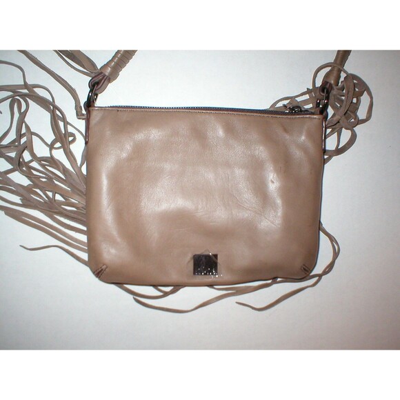 Kooba Leather Handbag Bag Brown Python Fringe Logo New Womens Cross body Snake - Picture 4 of 8